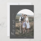 ボホモダンアーチ |グレーこれは米国写真 シーズンカード (正面)