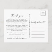 ボホモダンアーチ |サーモン2写真ありがとう誕生 案内ポストカード (裏面)