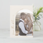 ボホモダンアーチ | Cream QRコード写真 セーブザデート (スタンド正面)