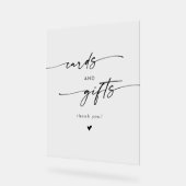 ボホモダンア澄んクリル式ウェディングカード・ギフト アクリルサイン (傾斜)