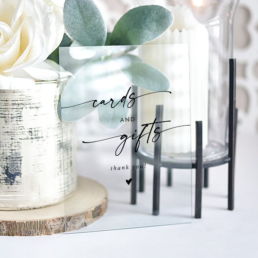 ボホモダンア澄んクリル式ウェディングカード・ギフト アクリルサイン