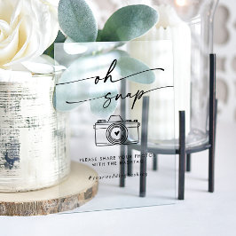 ボホモダンア澄んクリルOH SNAP結婚のハッシュタグ アクリルサイン