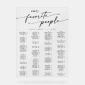 ボホモダンア澄んクリ結婚の座席表 アクリルサイン (正面)