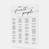 ボホモダンア澄んクリ結婚の座席表 アクリルサイン (傾斜)