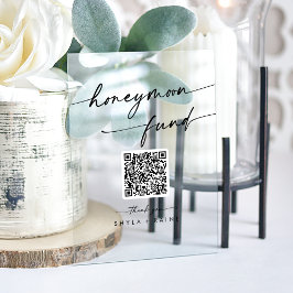 ボホモダンア澄んクル結婚ハネムーン基金 アクリルサイン