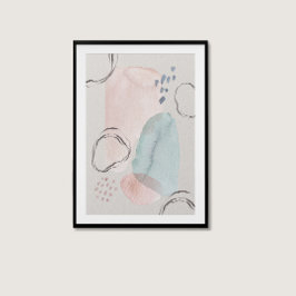 ボホモダンウォーター色抽象芸術美的ウォールアート ポスター