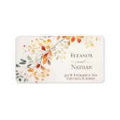 ボホモダンウォーター色秋紅葉 ラベル (正面)