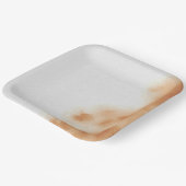 ボホモダンウォーター色絞り染めブラウンベージュ ペーパープレート (傾斜あり)