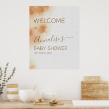 ボホモダンウォーター色絞り染めベビーシャワーウェルカム