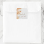 ボホモダンウォーター色絞り染めベビーシャワーベージュ スクエアシール (バッグ)