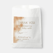 ボホモダンウォーター色絞り染めベビーシャワーベージュ フェイバーバッグ (正面)