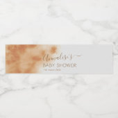 ボホモダンウォーター色絞り染めベビーシャワーベージュ ペットボトルラベル (シングルラベル)