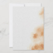 ボホモダンウォーター色絞り染めベージュベビーシャワー サンキューカード (裏面)