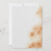 ボホモダンウォーター色絞り染めベージュベビーシャワー サンキューカード (裏面)