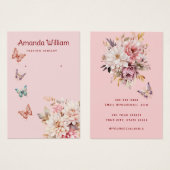 ボホモダンウータカラーフローライヤリング表示カード (正面&裏面)