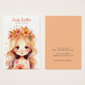 ボホモダンエレガントガールイヤリング表示カード (正面&裏面)