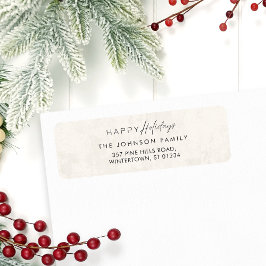 ボホモダンエレガントクリスマス差出人住所 ラベル