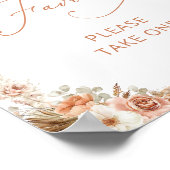 ボホモダンエレガントパンパスグラスが恩恵を受ける ポスター (角)