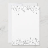 ボホモダンエレガントフローラボヘミアンブライダルシャワー 招待状 (裏面)