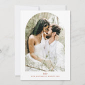 ボホモダンエレガント結婚式招待状 招待状 (裏面)