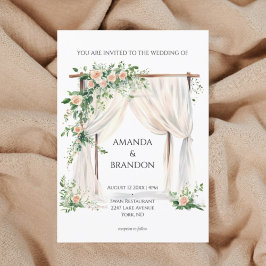 ボホモダンエレガント結婚式招待状 招待状