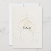 ボホモダンエレガ素朴ントウェディング招待状 招待状 (裏面)