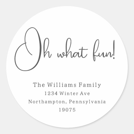 ボホモダンオ何おもしろい封筒用シール ラウンドシール (正面)