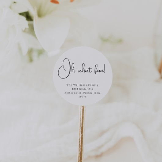 ボホモダンオ何おもしろい封筒用シール ラウンドシール