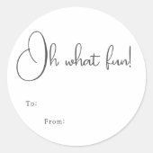 ボホモダンオ何のおもしろいから ラウンドシール (正面)