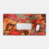 ボホモダンカラフルトレンディー名カラフル デスクマット (キーボード&マウス)