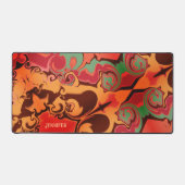 ボホモダンカラフルトレンディー名カラフル デスクマット (正面)