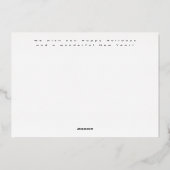 ボホモダンクリスマスフォトフォイル星ホリデーカード 箔シーズンカード (裏面)