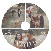 ボホモダンクリスマス | 写真(名前ツリー付き) ブラッシュドポリエステルツリースカート (正面)