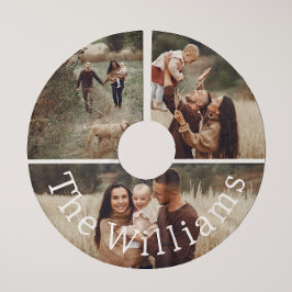 ボホモダンクリスマス | 写真（名前ツリー付き） ブラッシュドポリエステルツリースカート