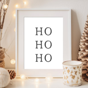 ボホモダンクリスマスHO HOウォールアートプリント ポスター