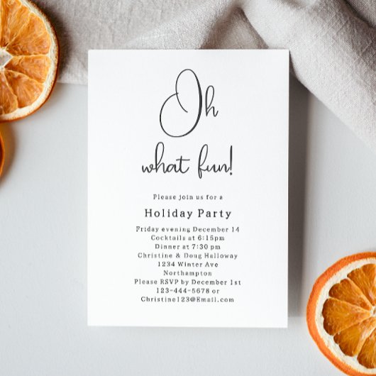 ボホモダンクリスマスOh何おもしろいパーティー 招待状