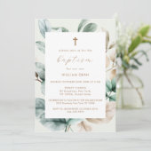 ボホモダングリーンリー十字洗礼 招待状 (スタンド正面)