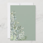 ボホモダングリーンリー森林動物の赤ちゃんシャワー 招待状 (裏面)