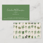 ボホモダングリーン植物植物植物学者 名刺 (正面/裏面)