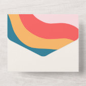 ボホモダングルービーレトロ70結婚s オールインワン招待状 (裏面)