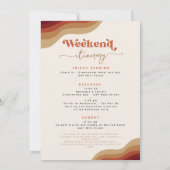 ボホモダングルーヴィテラコッタバチェロレッテ週末 招待状 (裏面)