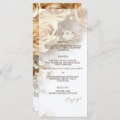 ボホモダンゴールデンバラ春の結婚式 メニュー (正面/裏面)