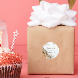 ボホモダンゴールデンバラ春の結婚式 ラウンドシール