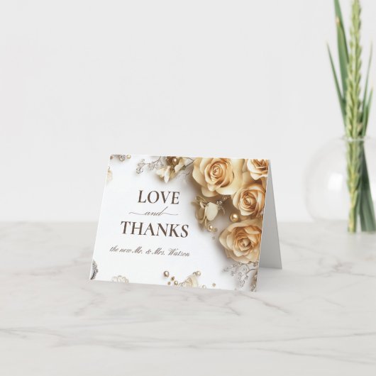 ボホモダンゴールデンバラ春サマー結婚ズ サンキューカード (正面)