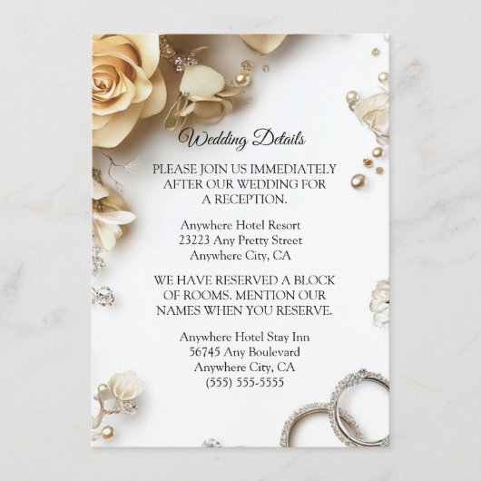 ボホモダンゴールデンバラ春結婚エンクロージャカード エンクロージャーカード (正面)