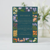 ボホモダンシカラフルックの結婚詳細 エンクロージャーカード (スタンド正面)