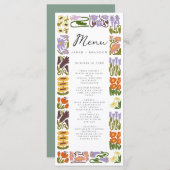 ボホモダンシカラフルック結婚ス メニュー (正面/裏面)