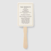 ボホモダンシカラフルック結婚式 プログラム ハンドファン (裏面)