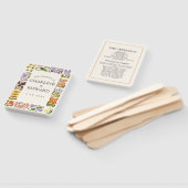 ボホモダンシカラフルック結婚式 プログラム ハンドファン (組立なし)