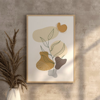 ボホモダンシコンテンポラリーック抽象芸術アートウォール ポスター